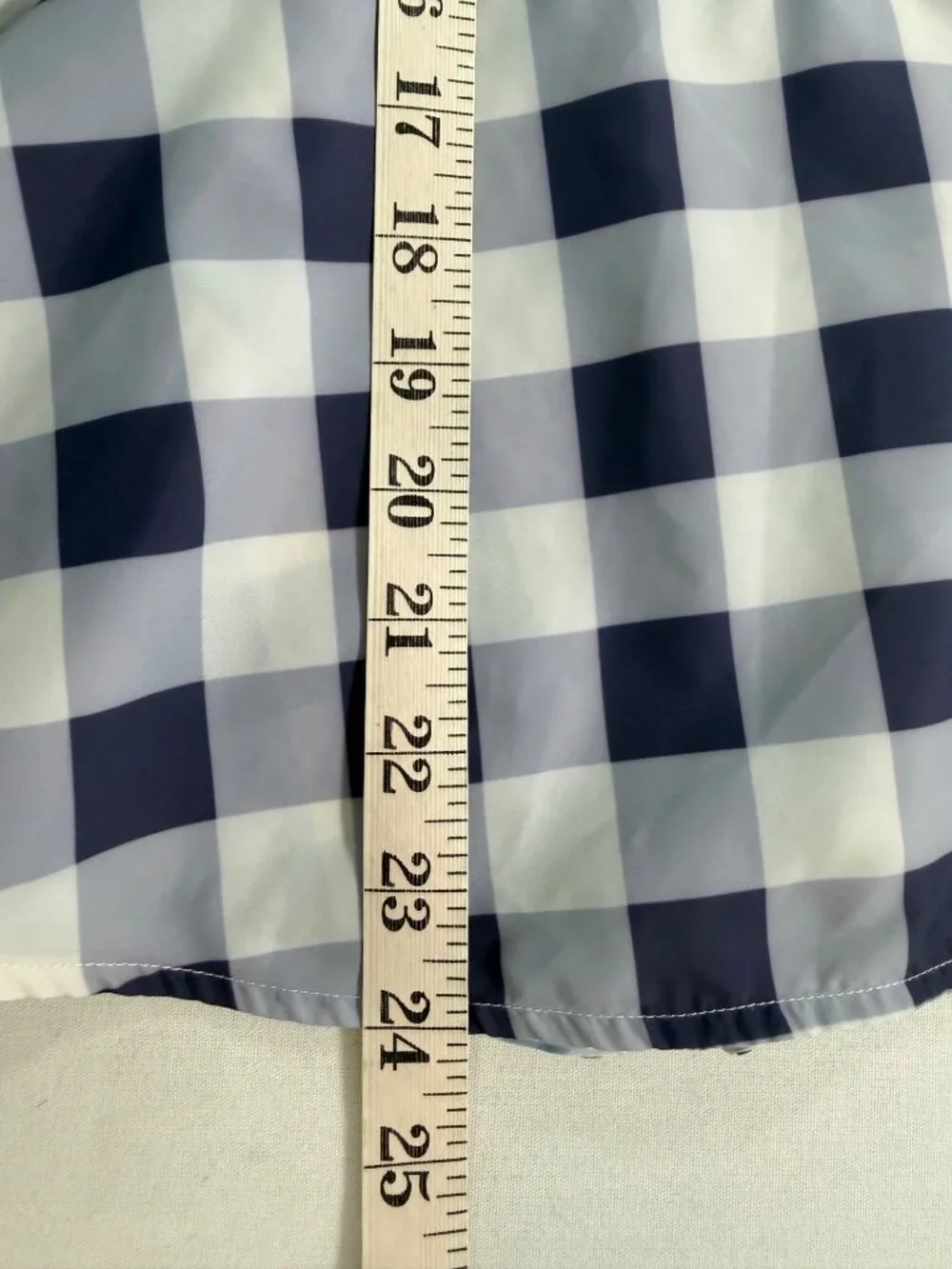 Staud Laurence Top in Blue Ombre Gingham Size Medium